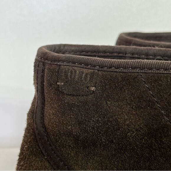 Polo Ralph Lauren Umar Dark Brown Suede Leather Moc Toe Work Boots Mens 7 EUC - Picture 5 of 8